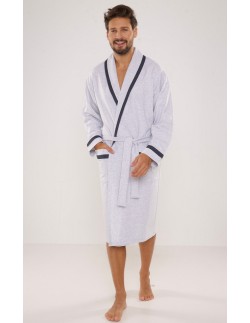 Bruno szlafrok męski z kołnierzem m-2xl, De Lafense 564