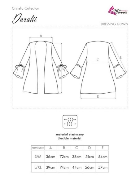 Daralis peniuar thin bathrobe, Livia Corsetti lc 90222