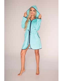 Desiree szlafrok damski z kapturem na zamek s-2xl, De...
