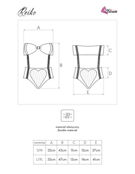 Reiko body erotic black, Livia Corsetti lc 8083