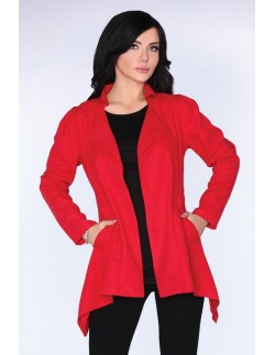 Kardigan ladies' with long sleeve red, Merribel cg026