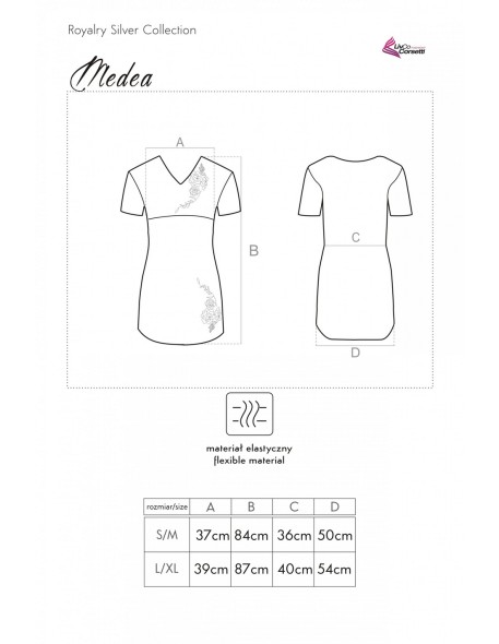 Medea koszulka nocna czarna, Livia Corsetti lc...