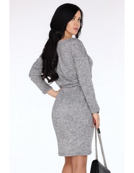 Breshey dress women's with long sleeve grey,...