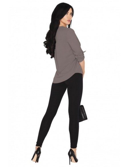 Cayley blouse women's with long sleeve mocca, Merribel 1720