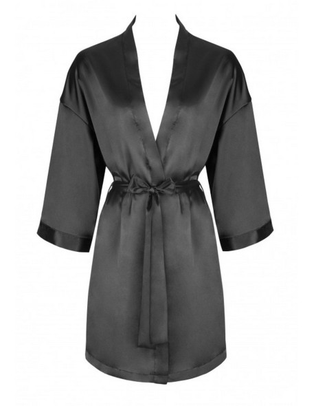 Dorettela bathrobe ladies' satin black, Livia...