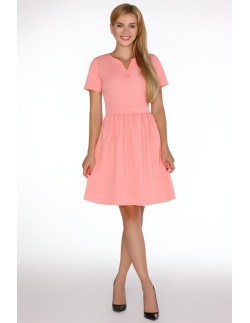 Marelna sukienka damska krótki rękaw rozkloszowany dół... 2