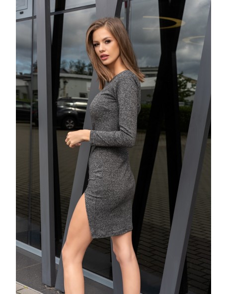 Agnisam dress women's with long sleeve grey,...