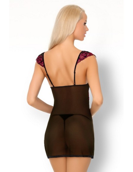 Casarann t-shirt night with thongs black, Livia Corsetti lc 99186