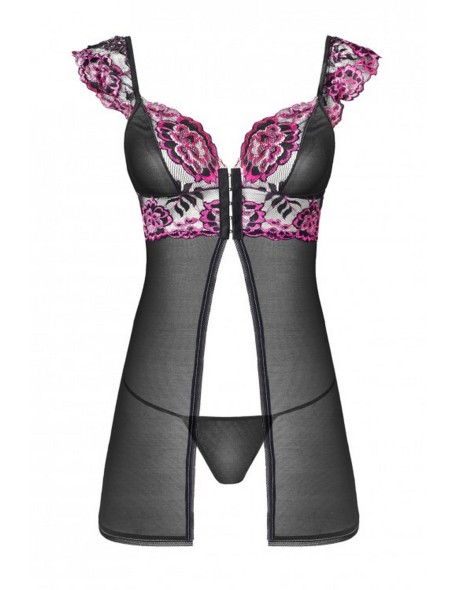 Casarann koszulka nocna ze stringami czarna,...