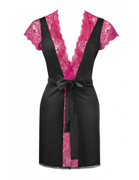 KuMiko peniuar z krótkim rękawem szlafrok damski, Livia Corsetti lc 90428 