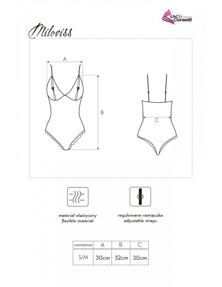 Miloviss komplet body + szlafrok różowy, Livia Corsetti lc 90454 