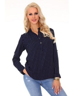 Herenui blouse women's polka dots with long sleeve,...