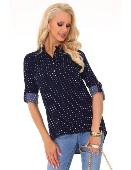Herenui blouse women's polka dots with long sleeve, Merribel 85295