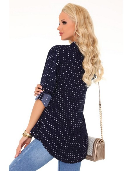 Herenui blouse women's polka dots with long sleeve, Merribel 85295