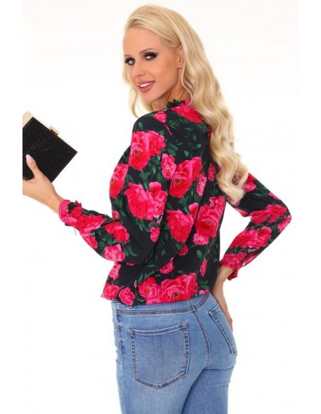 Naille blouse women's with long sleeve floral...