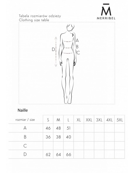 Naille bluzka damska z długim rękawem kwiatowy...