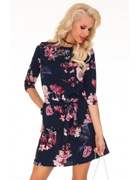 Nermin dress women's with 3/4 sleeve floral pattern, Merribel 85328