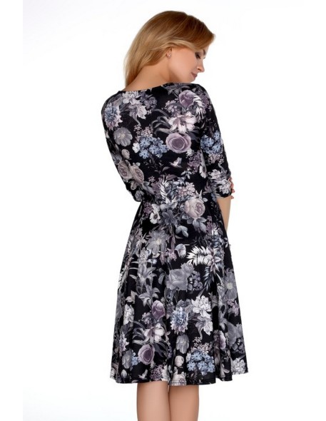 Anorin dress women's midi 3/4 sleeve floral...
