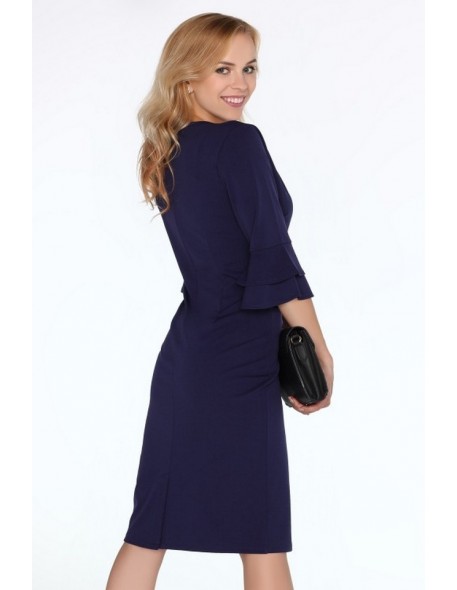 Keretemin dress women's midi sleeves with...