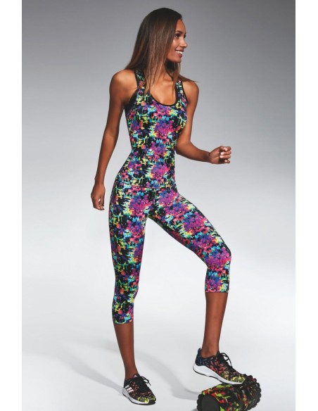 Legginsy sports women's patterned 3/4 Bas Bleu Revel 70