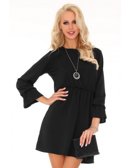 Aniali dress women's with long sleeve black, Merribel 85306