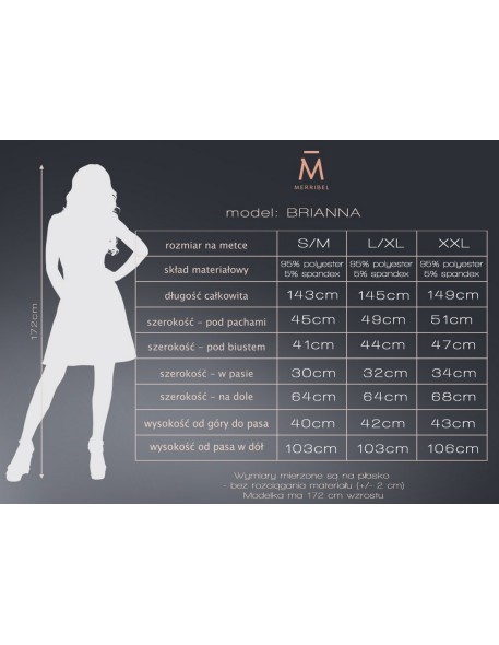 Brianna sukienka damska długa z rozcięciami bez...