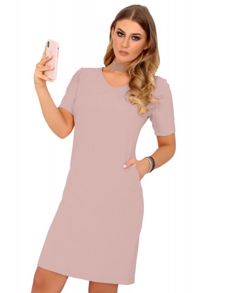 Minar dress women's with short sleeve powdery, Merribel 85476