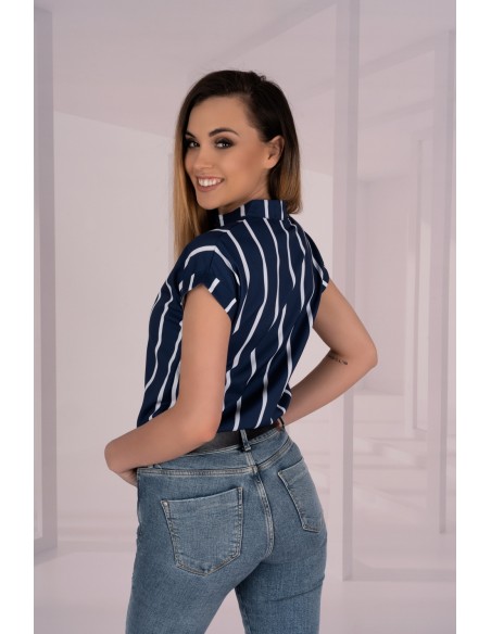 Ouranila bluzka damska bez rękawów granatowa v, Merribel 85411