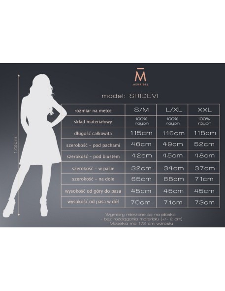 Sridevi sukienka damska midi granatowa w...