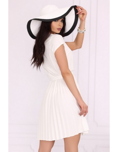 Medesia sukienka damska midi wiązana w pasie...