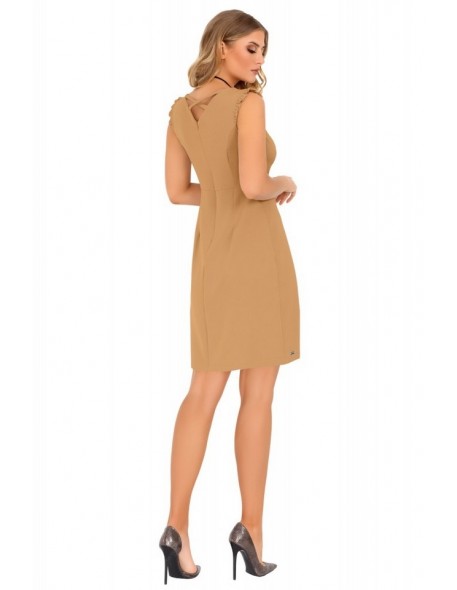 Kerrien dress women's sleeveless camel,...