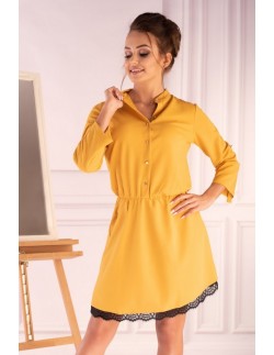 Jentyna dress women's with rękawami 3/4 yellow, Merribel...