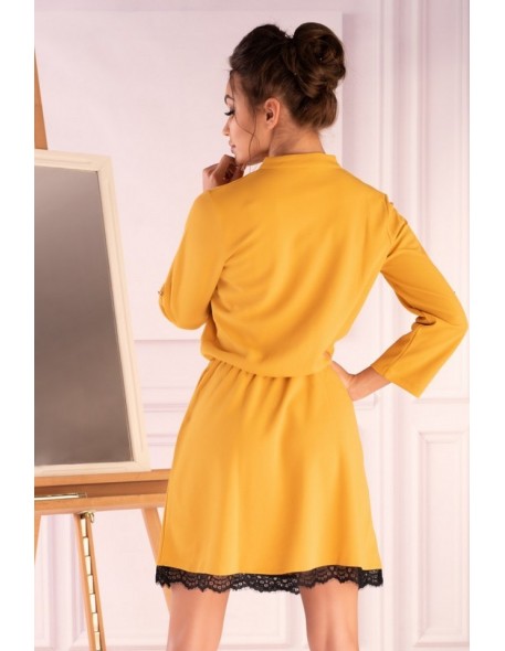 Jentyna dress women's with rękawami 3/4 yellow,...