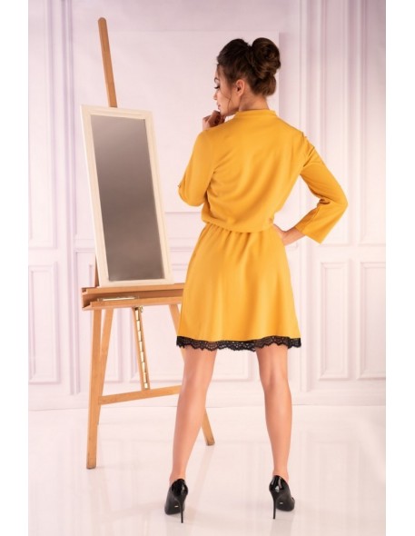 Jentyna dress women's with rękawami 3/4 yellow,...