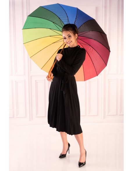 Hamien sukienka damska długi rękaw plisowany...