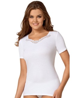 Koszulka damska bawełniana Babell Sylwia z długim rękawem