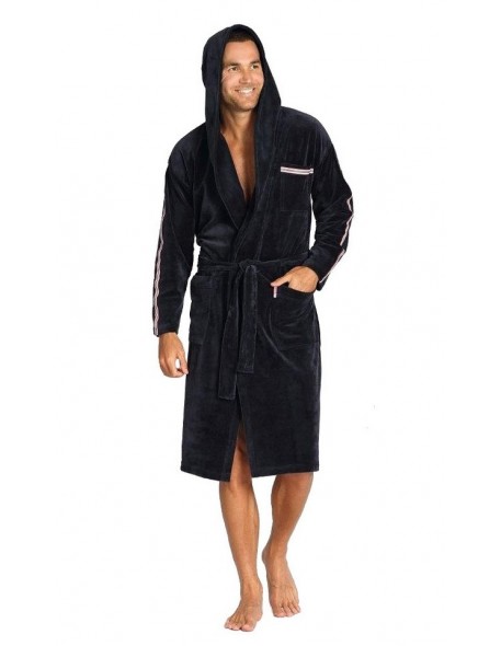 Bathrobe lampas male with hood m-2xl, De Lafense 425