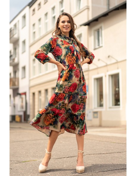 Mionate dress women's long with long sleeve,...