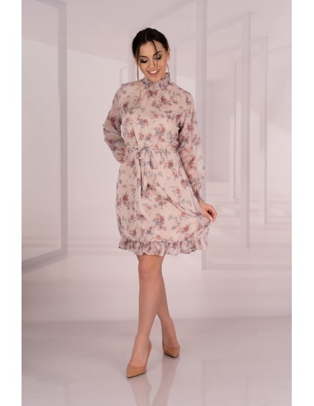 Mistinam sukienka damska w kwiaty z długim rękawem, Merribel d77