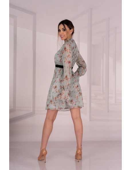 Sharmanina sukienka damska w kwiaty z długim...