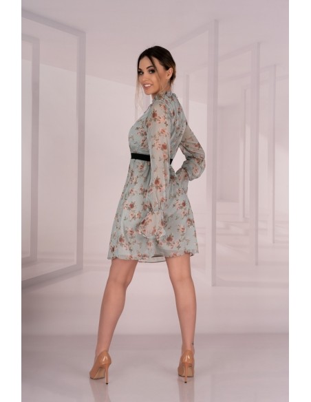 Sharmanina dress women's with flowers with long sleeve, Merribel d74