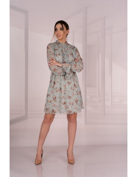 Sharmanina sukienka damska w kwiaty z długim...