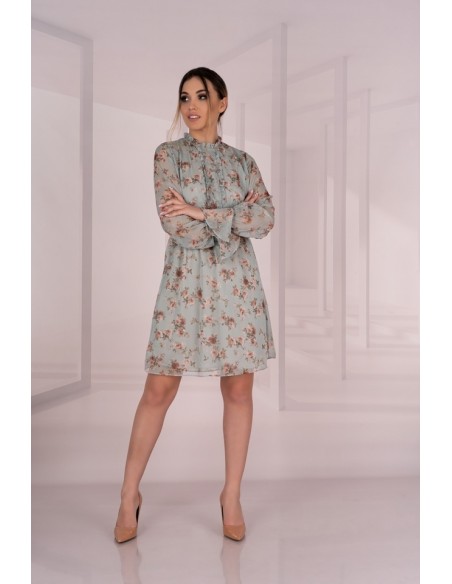 Sharmanina dress women's with flowers with long sleeve, Merribel d74