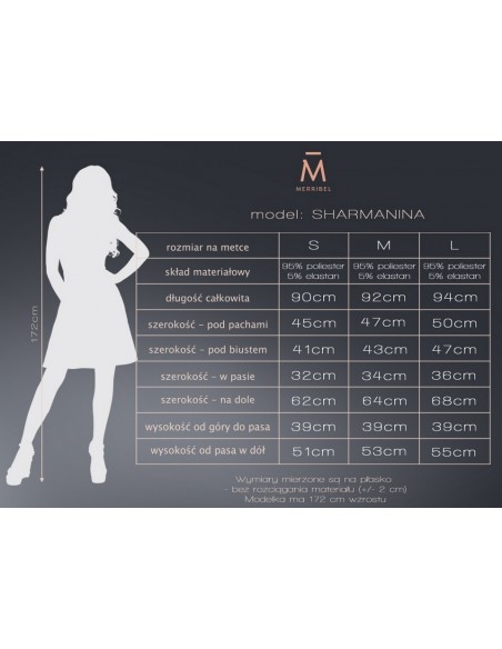 Sharmanina sukienka damska w kwiaty z długim rękawem, Merribel d74