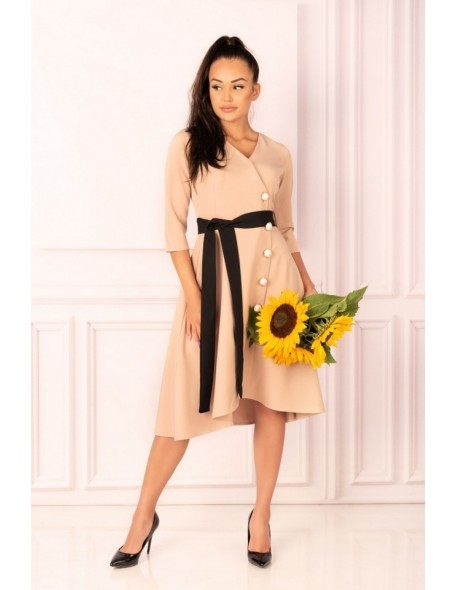 Miramen dress women's midi with 3/4 sleeve...