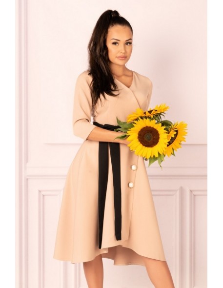 Miramen dress women's midi with 3/4 sleeve...