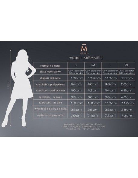 Miramen sukienka damska midi z rękawem 3/4...