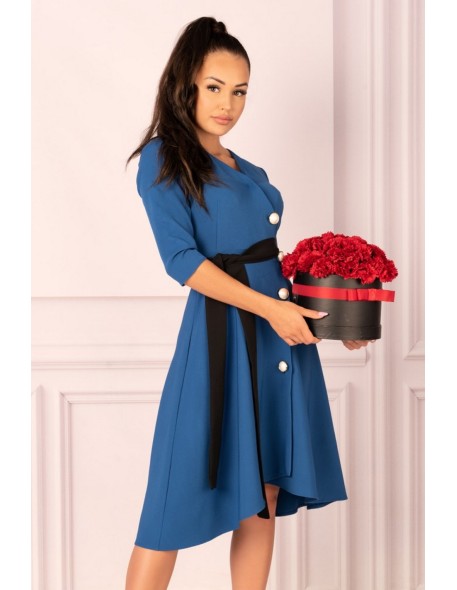 Miramen dress women's midi with 3/4 sleeve...