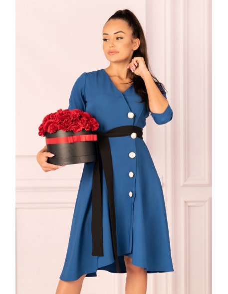 Miramen dress women's midi with 3/4 sleeve...