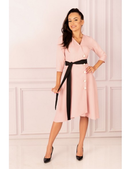 Miramen dress women's midi with 3/4 sleeve...